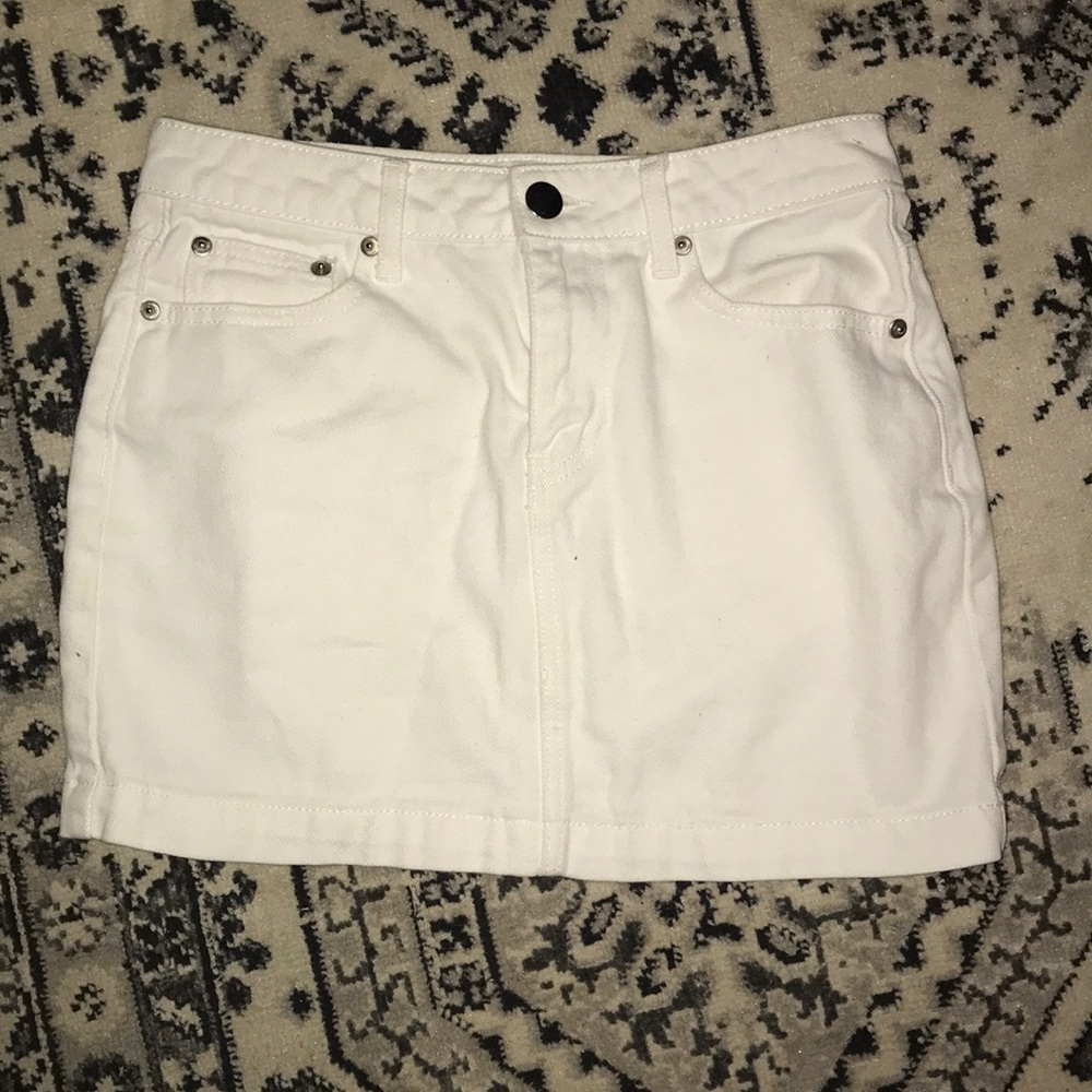 Denim mini skirt